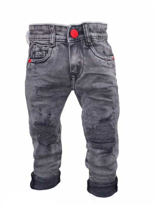 SR144 KIDS JEANS RIPPED. - Denim Republic