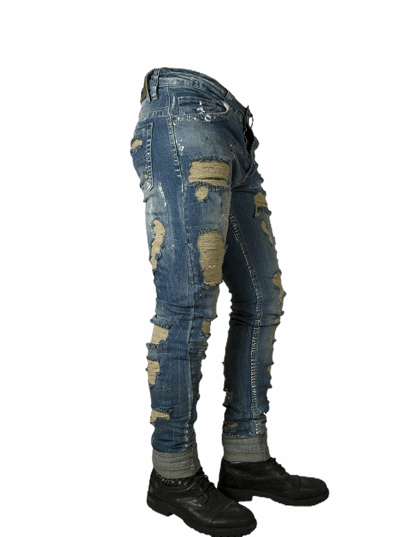 1565 Jeans with Rips Mens - Denim Republic