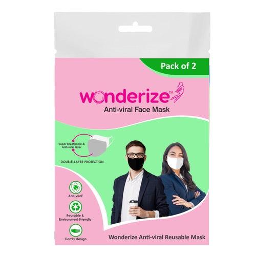 WONDERIZE Reusable / Protective / Washable / Fitted Face Mask (Highly Breathable) - Denim Republic